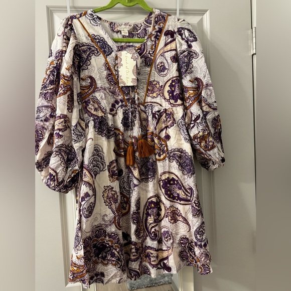 NWT Band of the Free Lyonette Paisley Dress Sz S NWT - Picture 3 of 8